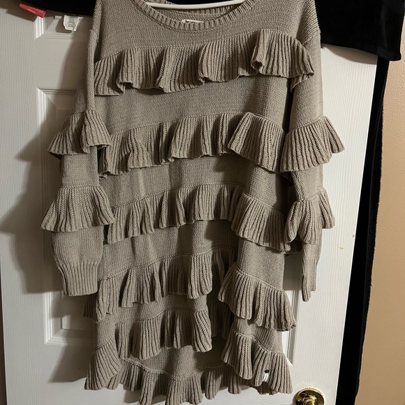 One Teaspoon Ruffle Sweater Dress - Picture 2 of 4